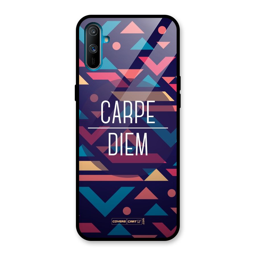 Carpe Diem Glass Back Case for Realme C3