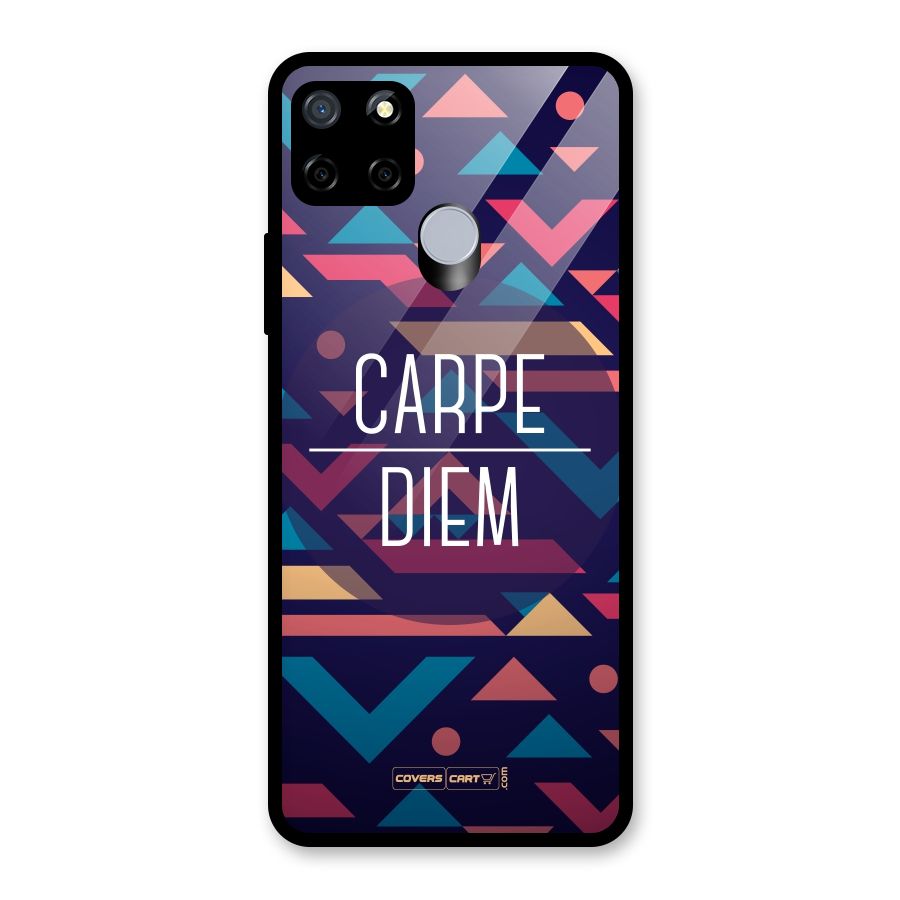 Carpe Diem Glass Back Case for Realme Narzo 20