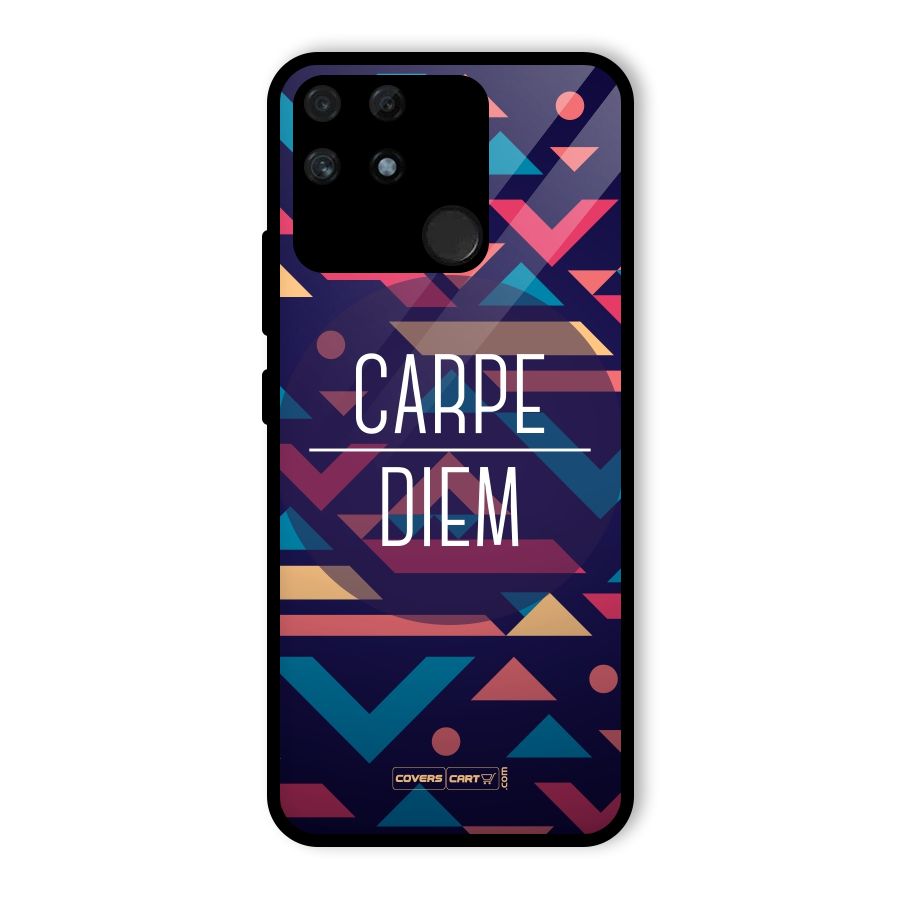 Carpe Diem Glass Back Case for Realme Narzo 50A
