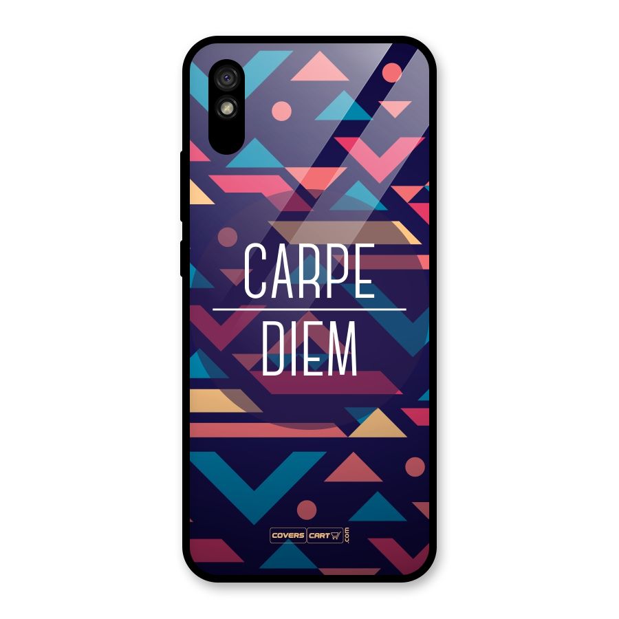 Carpe Diem Glass Back Case for Redmi 9A