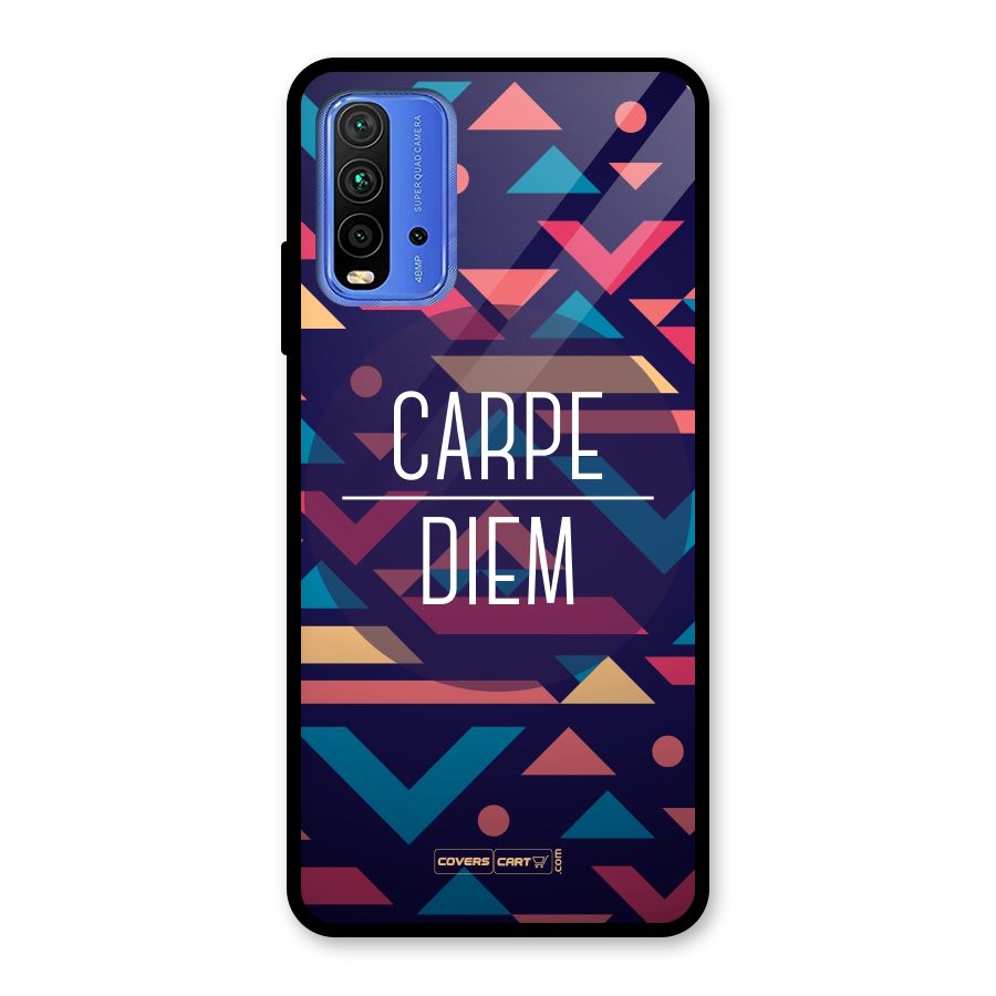 Carpe Diem Glass Back Case for Redmi 9 Power