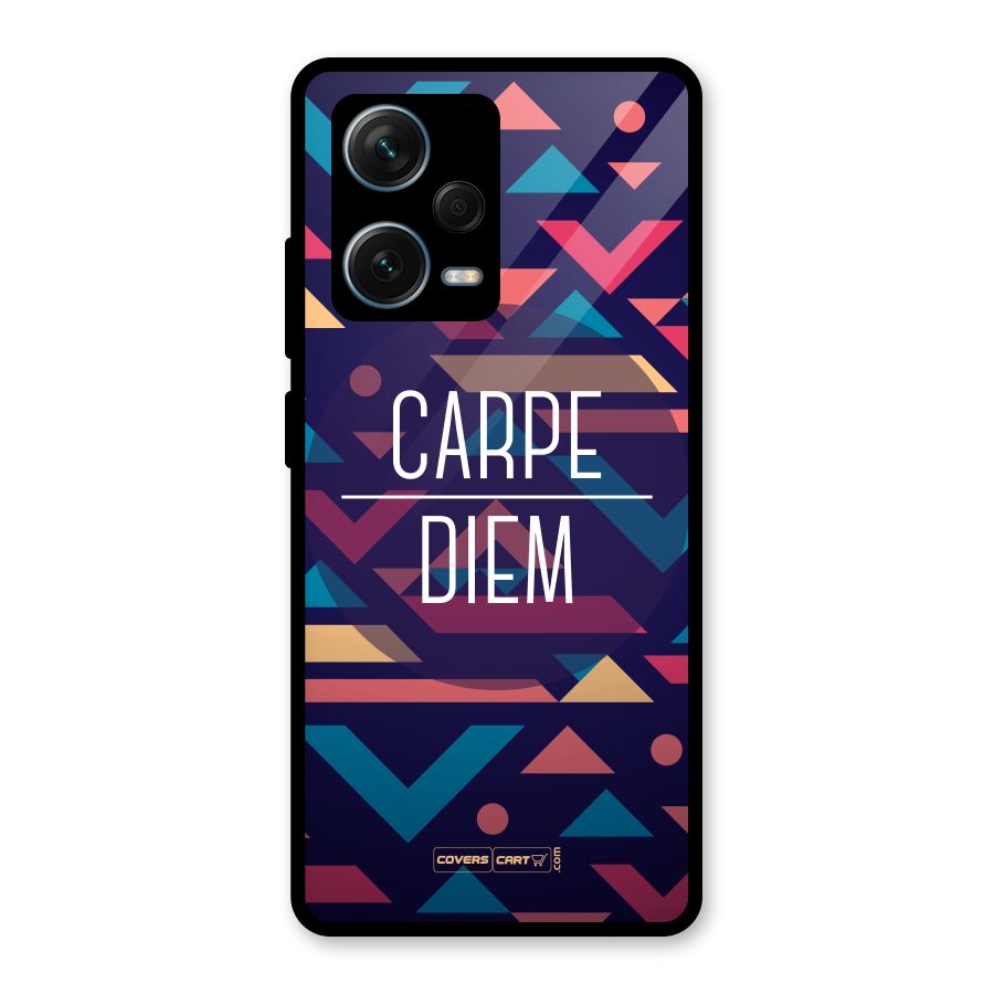 Carpe Diem Glass Back Case for Redmi Note 12 Pro Plus 5G