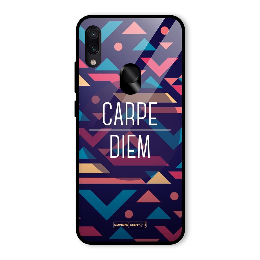 Carpe Diem Glass Back Case for Redmi Note 7 Pro