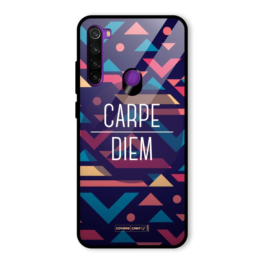 Carpe Diem Glass Back Case for Redmi Note 8