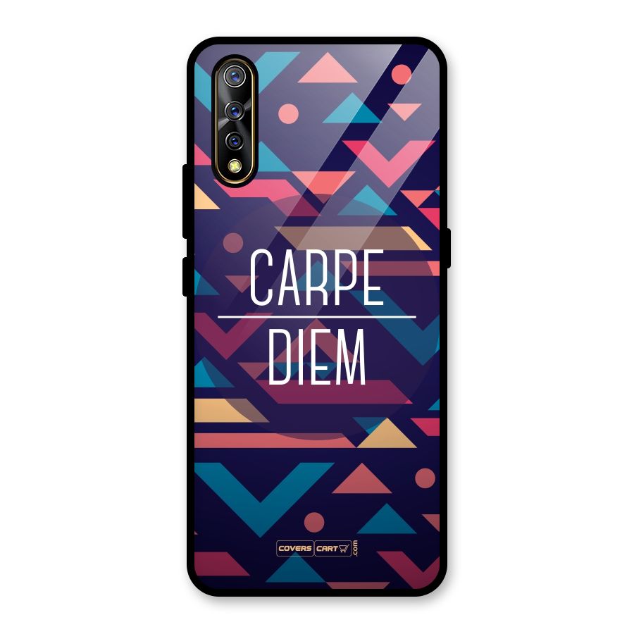 Carpe Diem Glass Back Case for Vivo S1