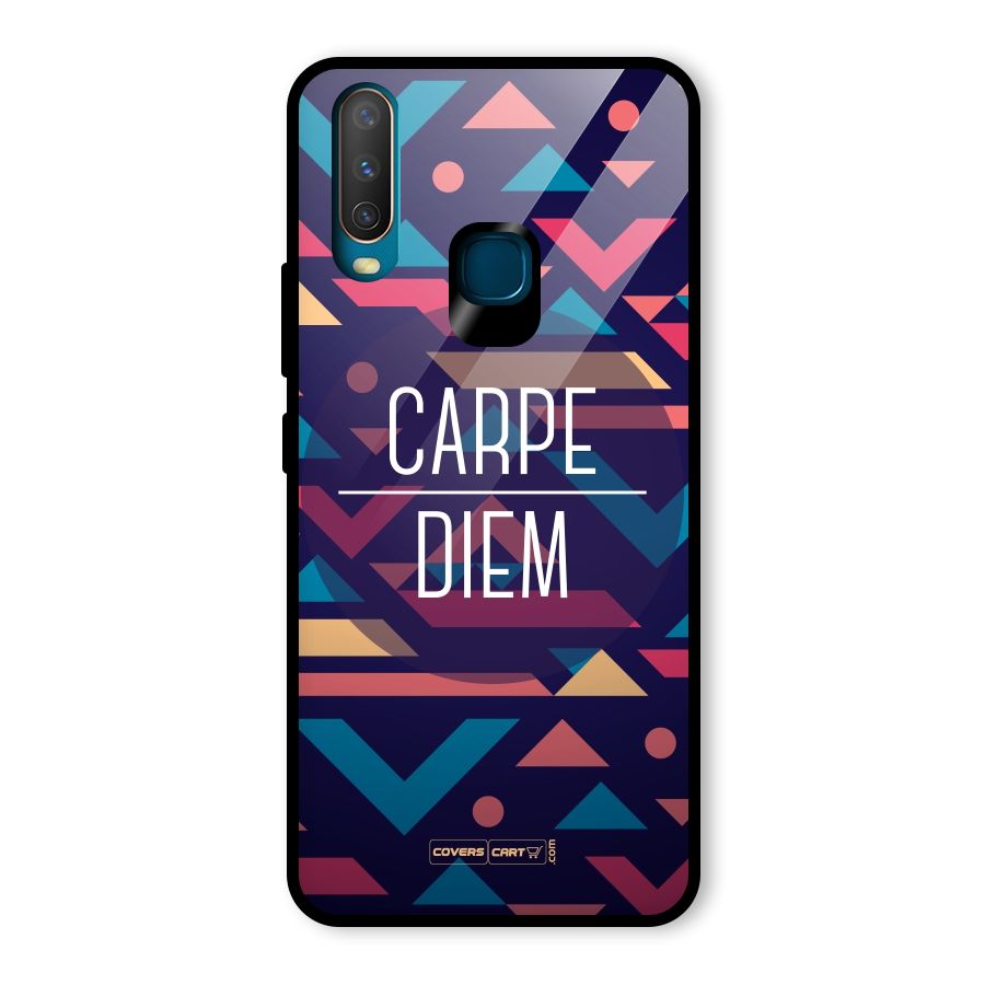 Carpe Diem Glass Back Case for Vivo U10