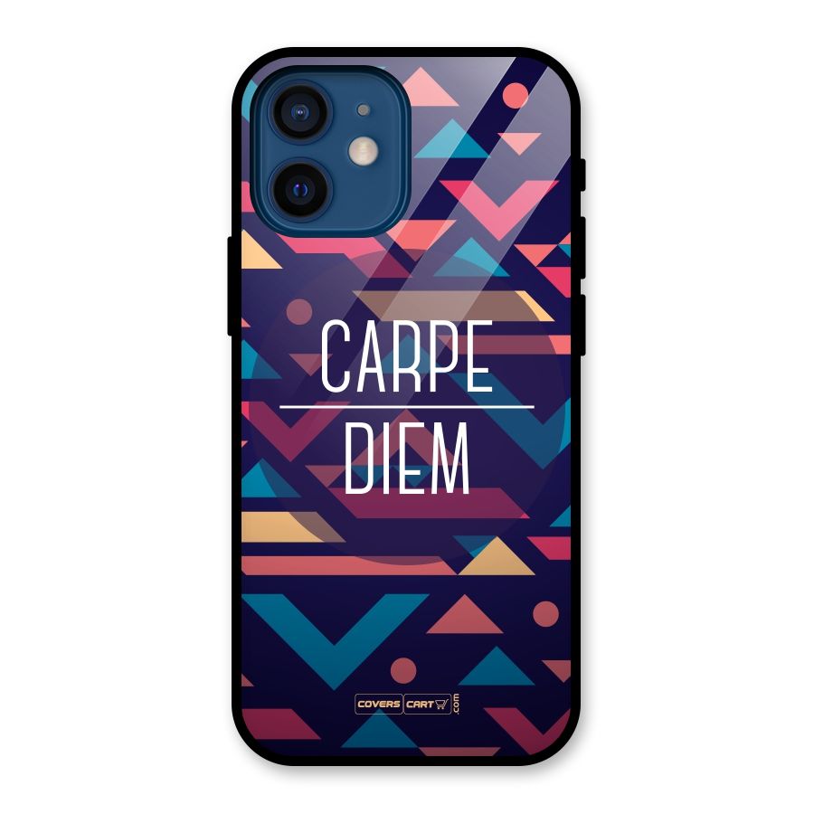 Carpe Diem Glass Back Case for iPhone 12 Mini