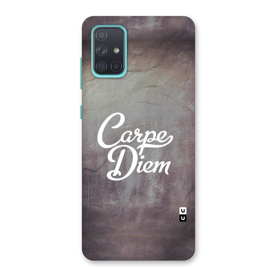 Carpe Diem Rugged Back Case for Galaxy A71