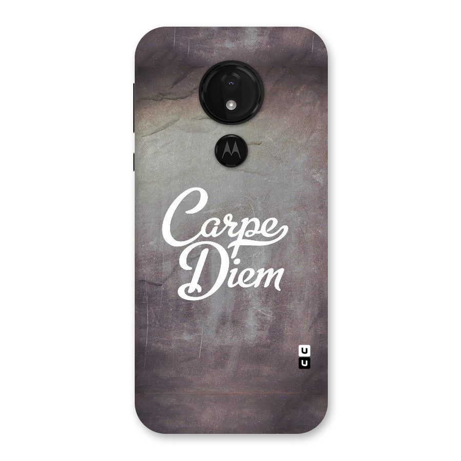 Carpe Diem Rugged Back Case for Moto G7 Power