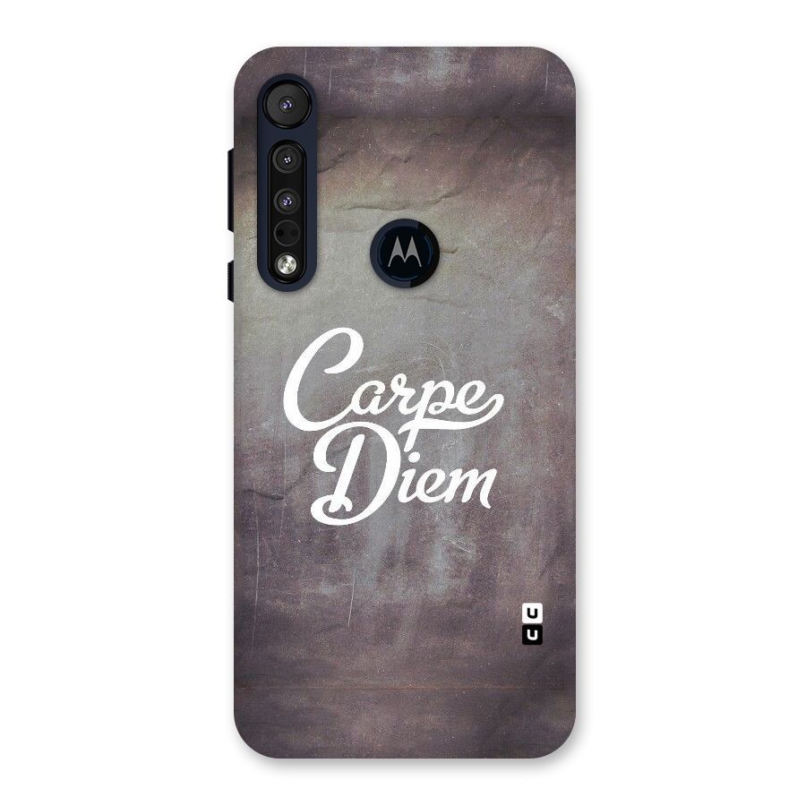 Carpe Diem Rugged Back Case for Motorola One Macro