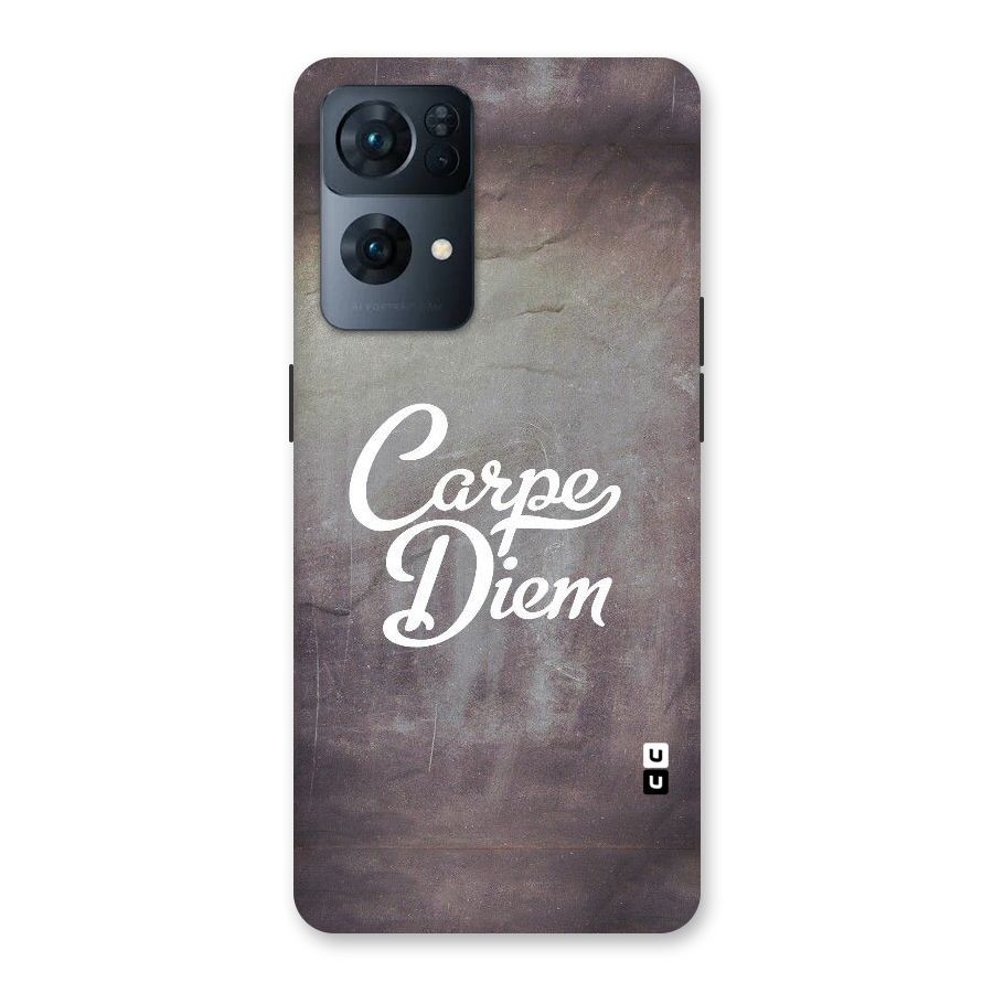 Carpe Diem Rugged Back Case for Oppo Reno7 Pro 5G