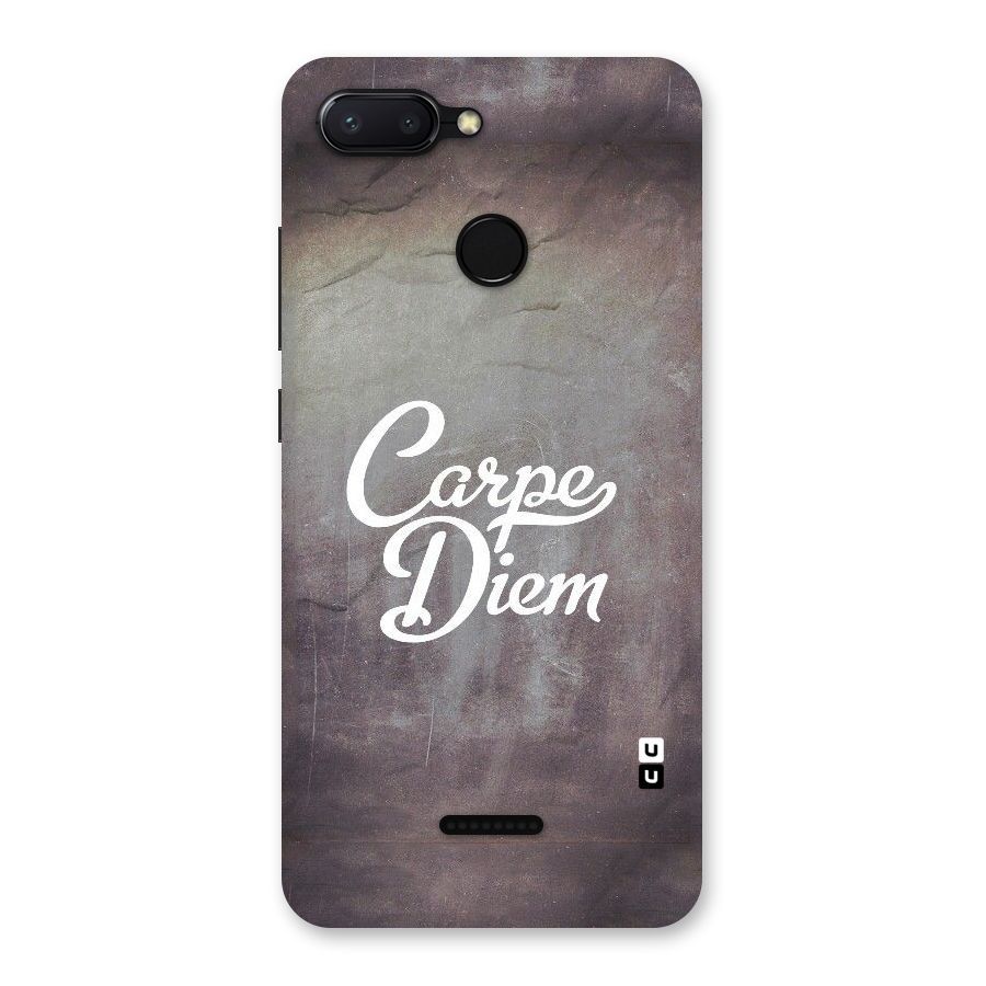 Carpe Diem Rugged Back Case for Redmi 6