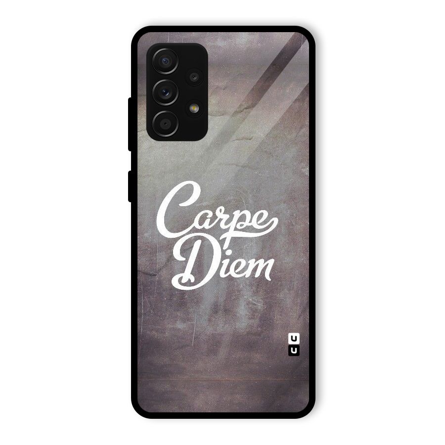 Carpe Diem Rugged Glass Back Case for Galaxy A53 5G