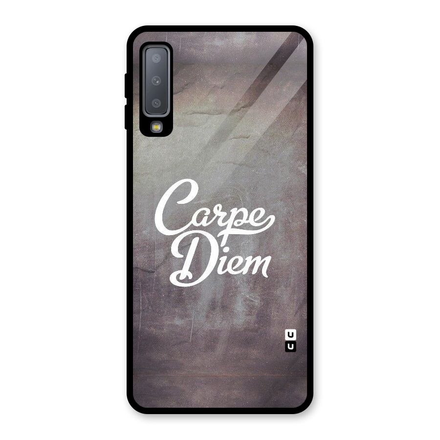 Carpe Diem Rugged Glass Back Case for Galaxy A7 (2018)