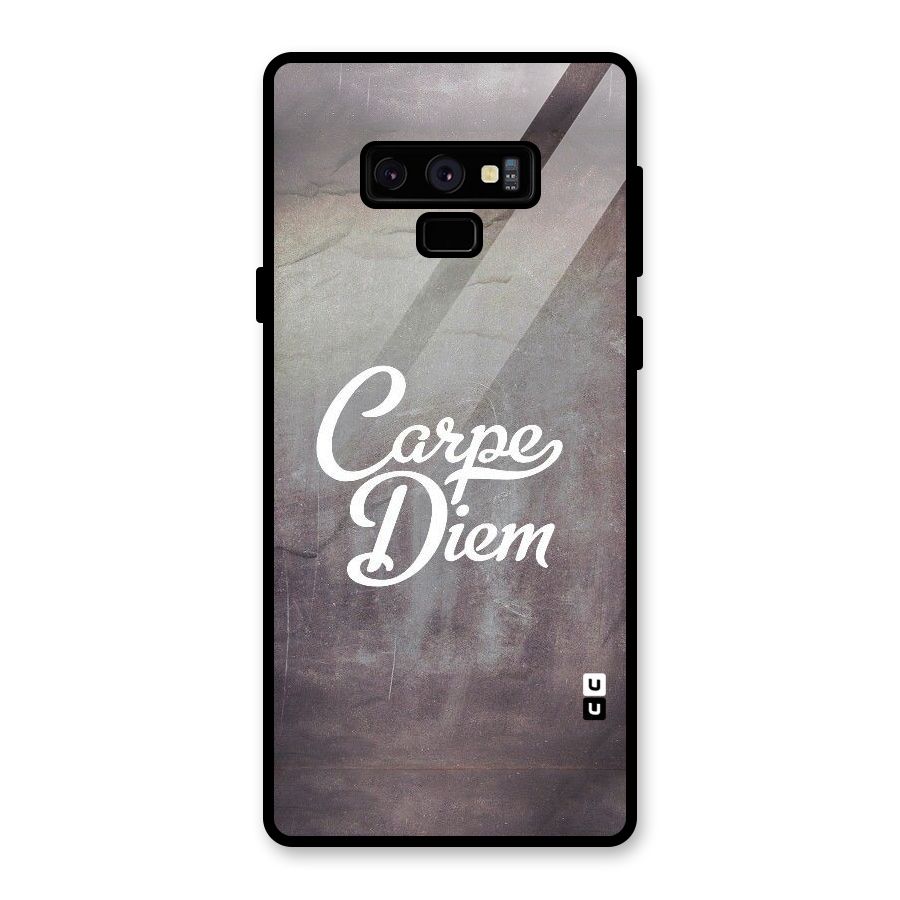 Carpe Diem Rugged Glass Back Case for Galaxy Note 9