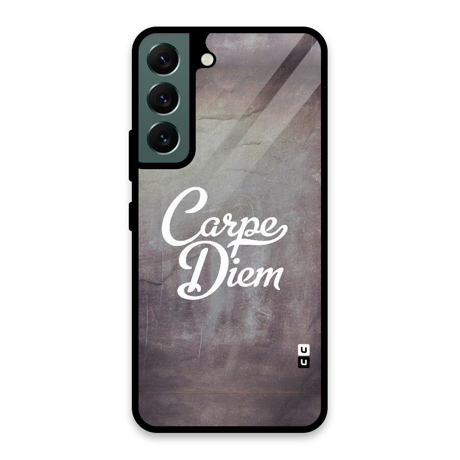 Carpe Diem Rugged Glass Back Case for Galaxy S22 5G