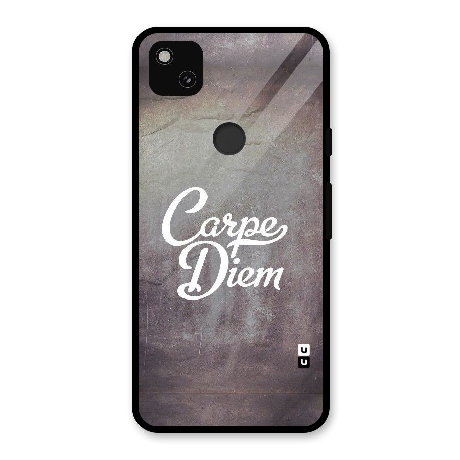 Carpe Diem Rugged Glass Back Case for Google Pixel 4a