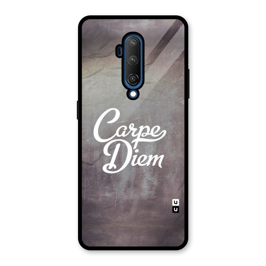 Carpe Diem Rugged Glass Back Case for OnePlus 7T Pro