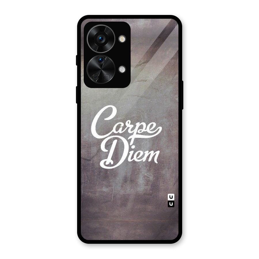 Carpe Diem Rugged Glass Back Case for OnePlus Nord 2T
