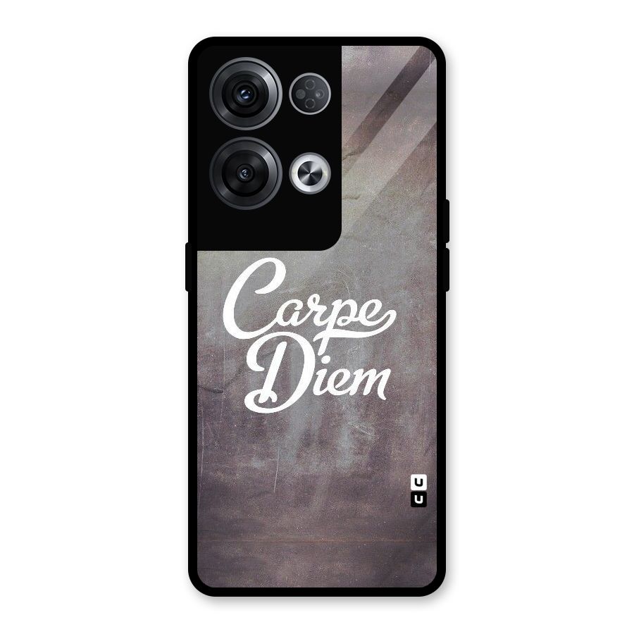 Carpe Diem Rugged Glass Back Case for Oppo Reno8 Pro 5G