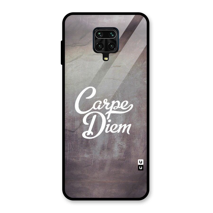 Carpe Diem Rugged Glass Back Case for Poco M2 Pro