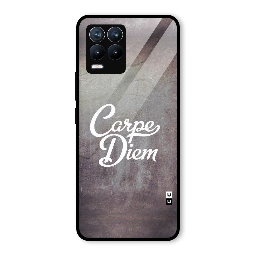 Carpe Diem Rugged Glass Back Case for Realme 8 Pro