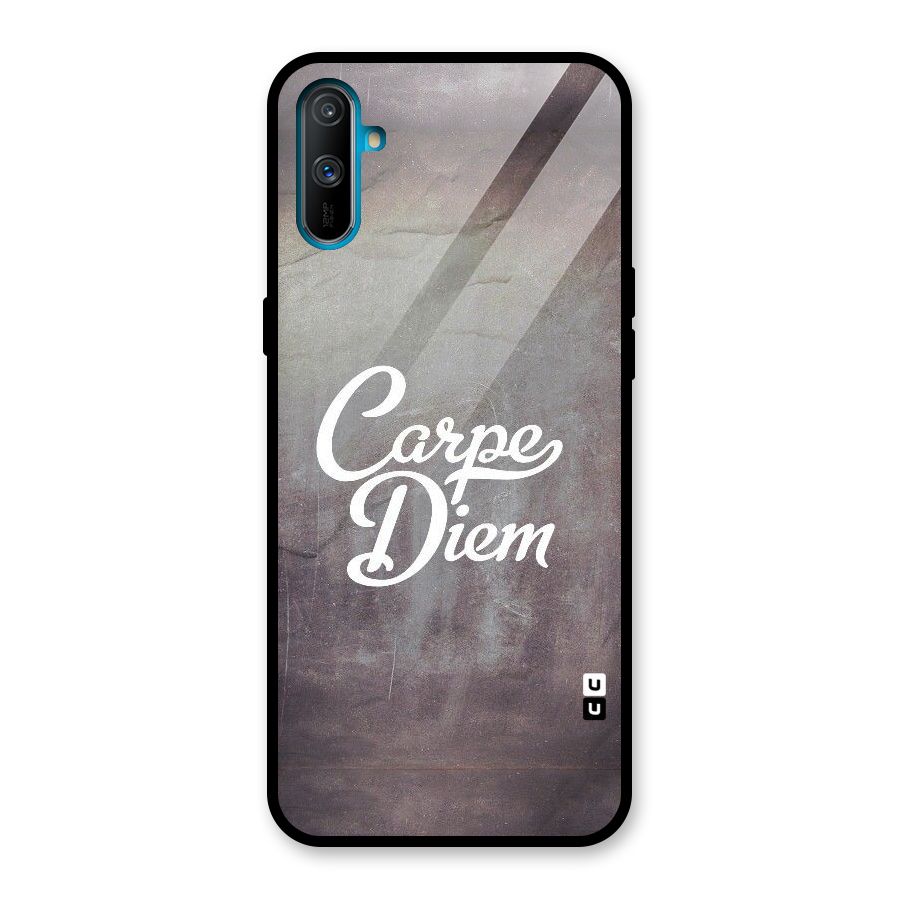 Carpe Diem Rugged Glass Back Case for Realme C3