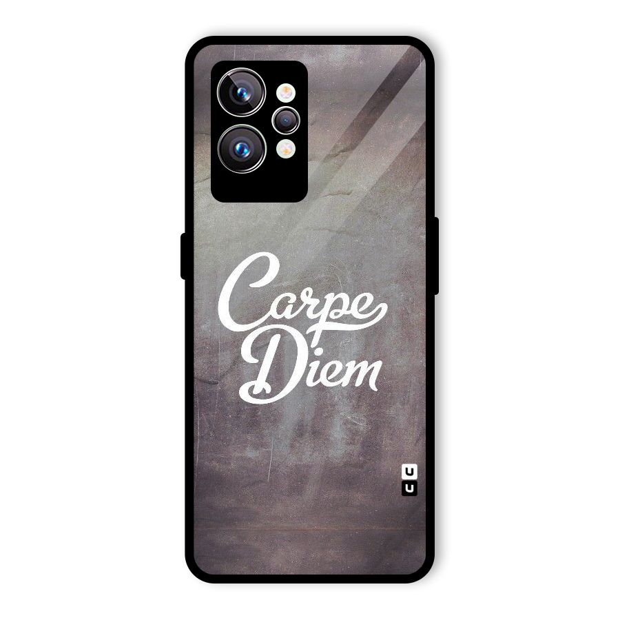 Carpe Diem Rugged Glass Back Case for Realme GT2 Pro