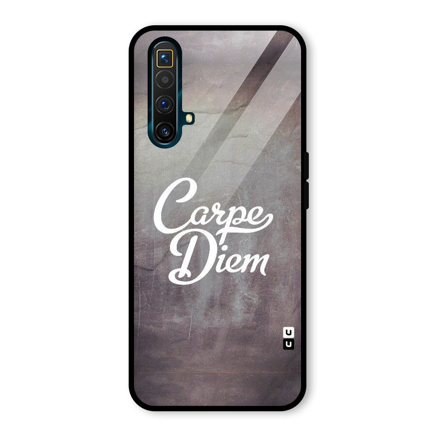 Carpe Diem Rugged Glass Back Case for Realme X3