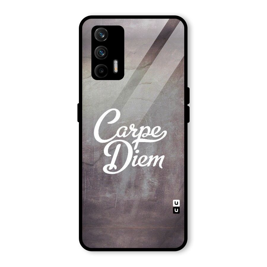 Carpe Diem Rugged Glass Back Case for Realme X7 Max