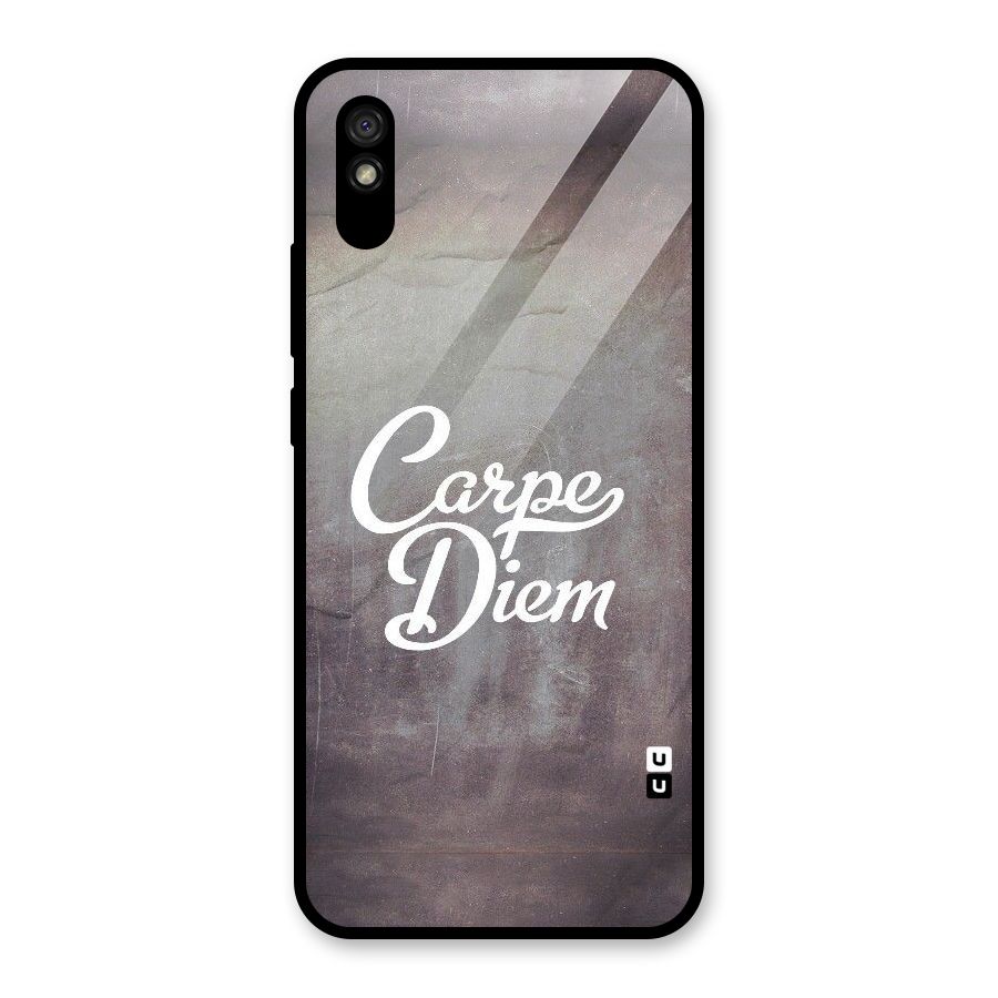 Carpe Diem Rugged Glass Back Case for Redmi 9i