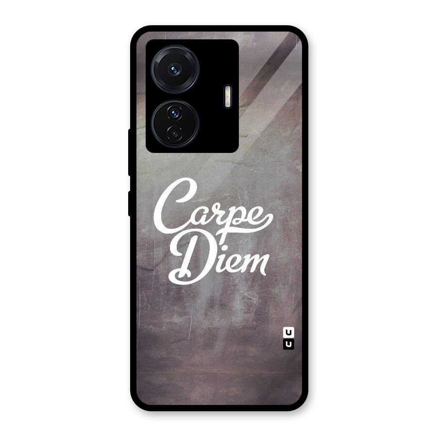 Carpe Diem Rugged Glass Back Case for Vivo T1 Pro