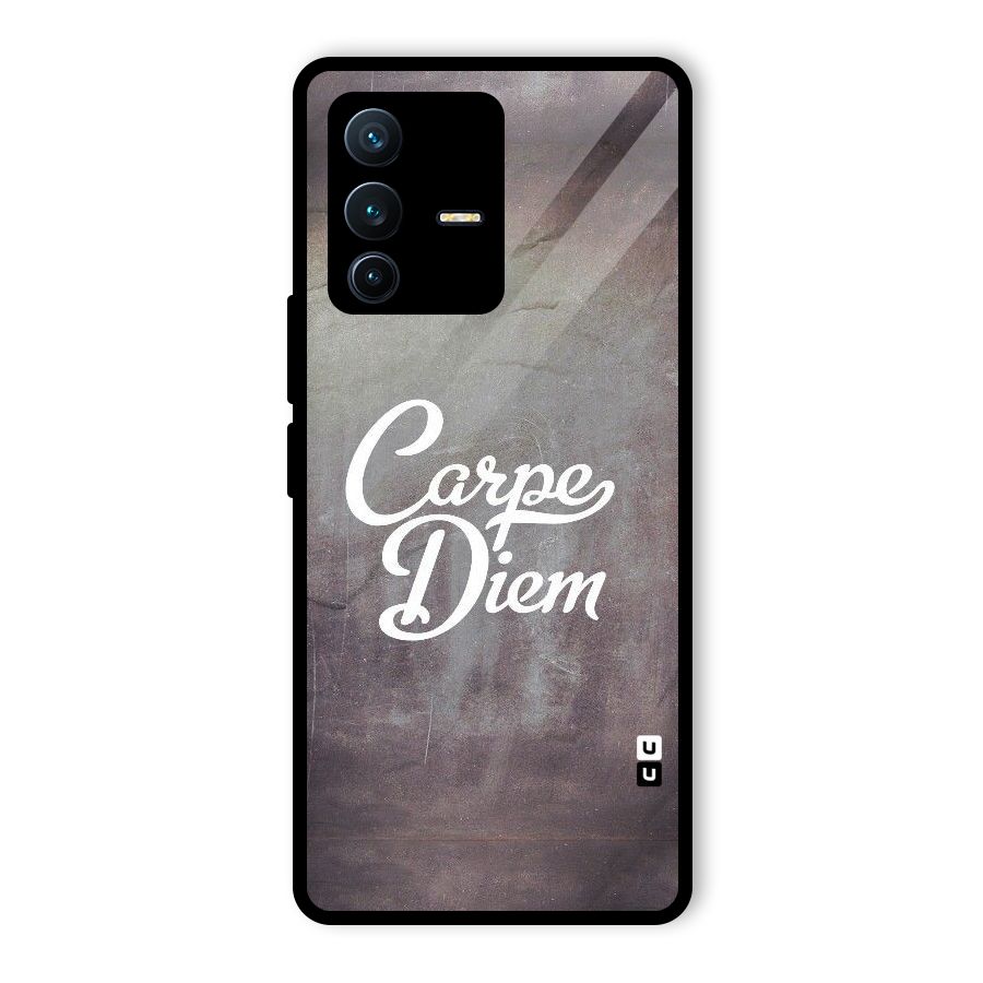 Carpe Diem Rugged Glass Back Case for Vivo V23 Pro