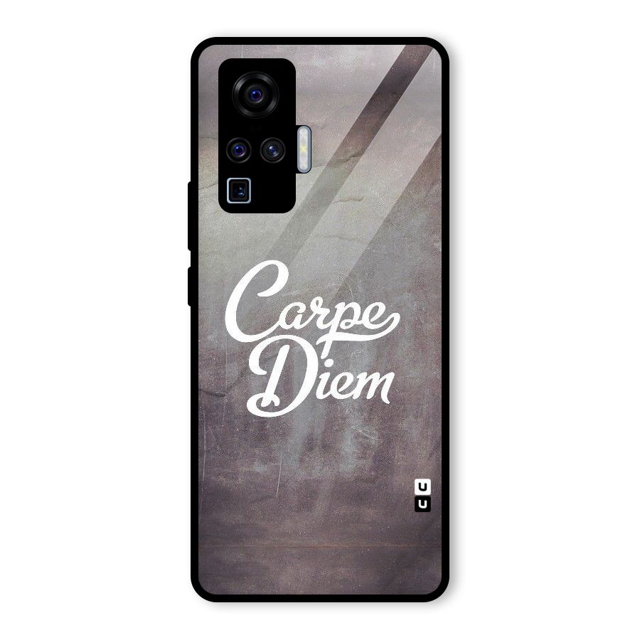 Carpe Diem Rugged Glass Back Case for Vivo X50 Pro