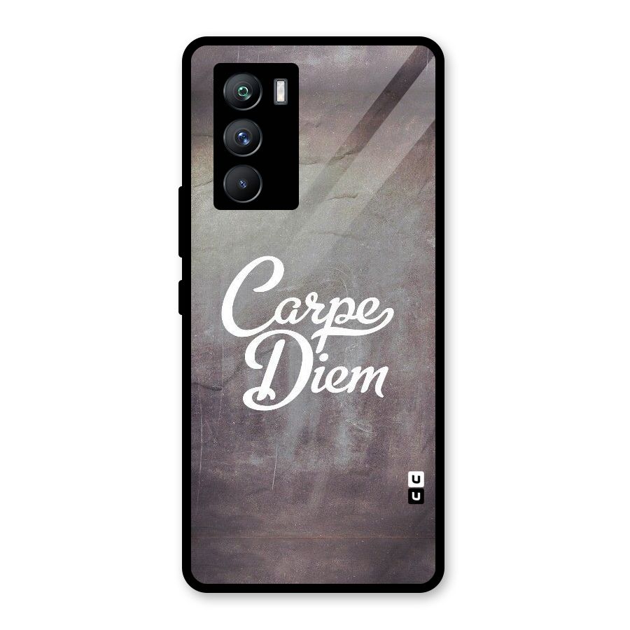 Carpe Diem Rugged Glass Back Case for Vivo iQOO 9 SE