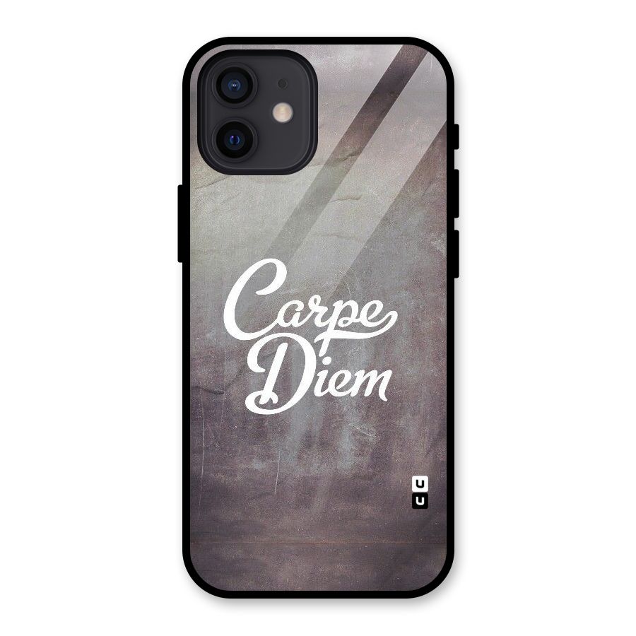 Carpe Diem Rugged Glass Back Case for iPhone 12