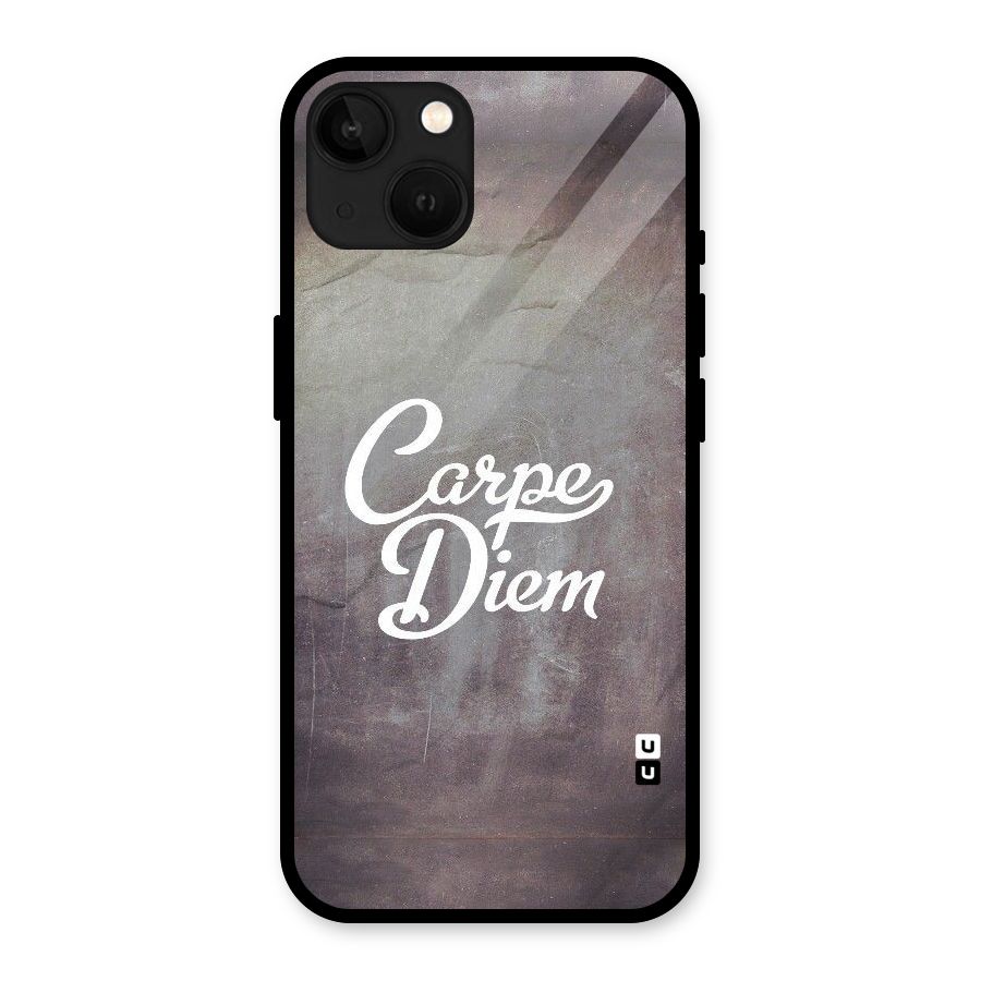 Carpe Diem Rugged Glass Back Case for iPhone 13