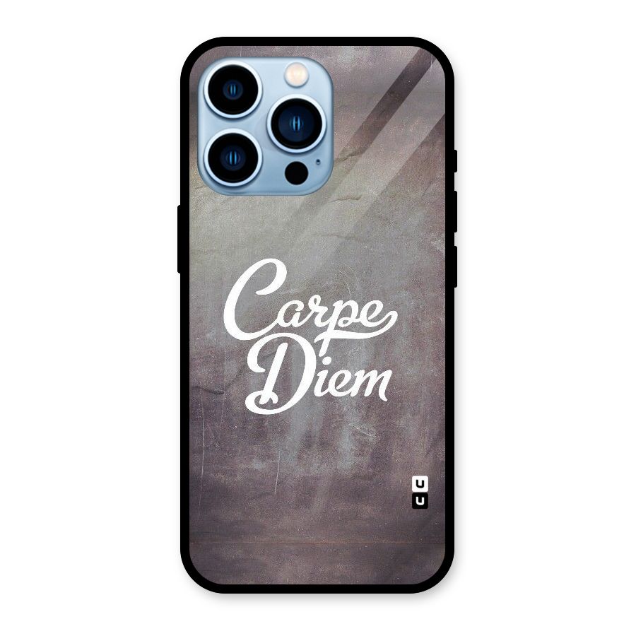 Carpe Diem Rugged Glass Back Case for iPhone 13 Pro