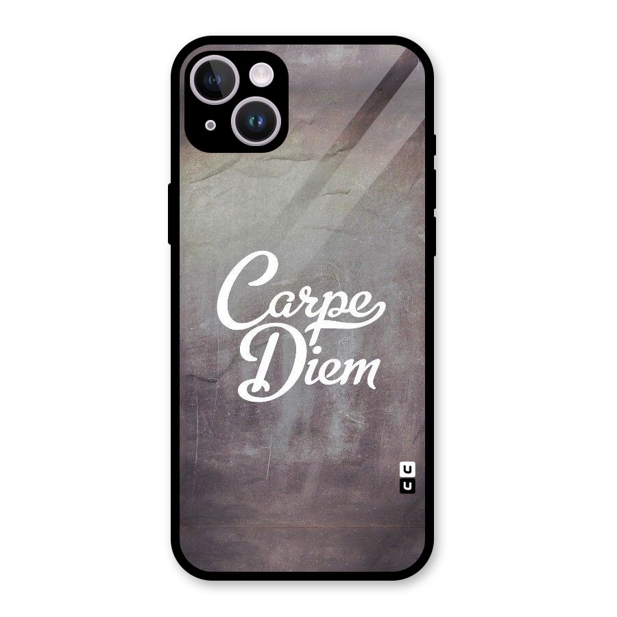 Carpe Diem Rugged Glass Back Case for iPhone 14 Plus