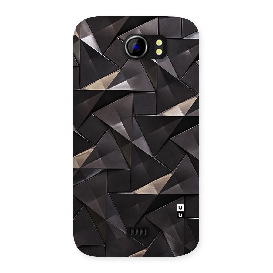 Carved Triangles Back Case for Micromax Canvas 2 A110