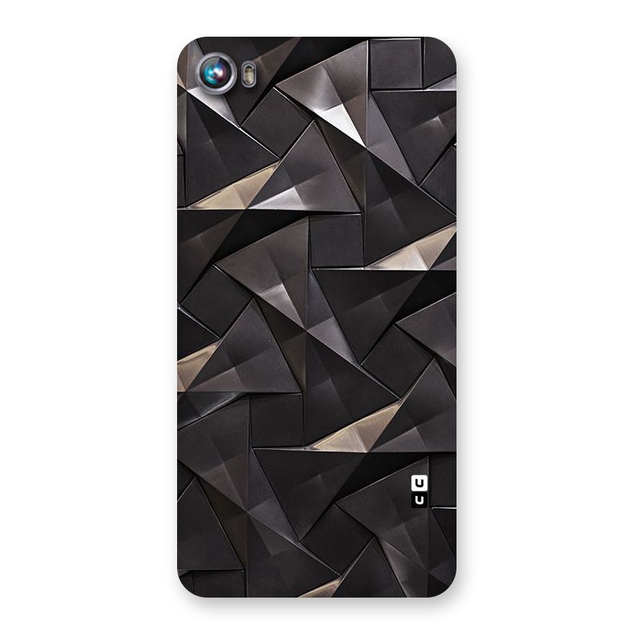 Carved Triangles Back Case for Micromax Canvas Fire 4 A107