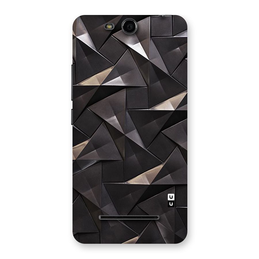 Carved Triangles Back Case for Micromax Canvas Juice 3 Q392