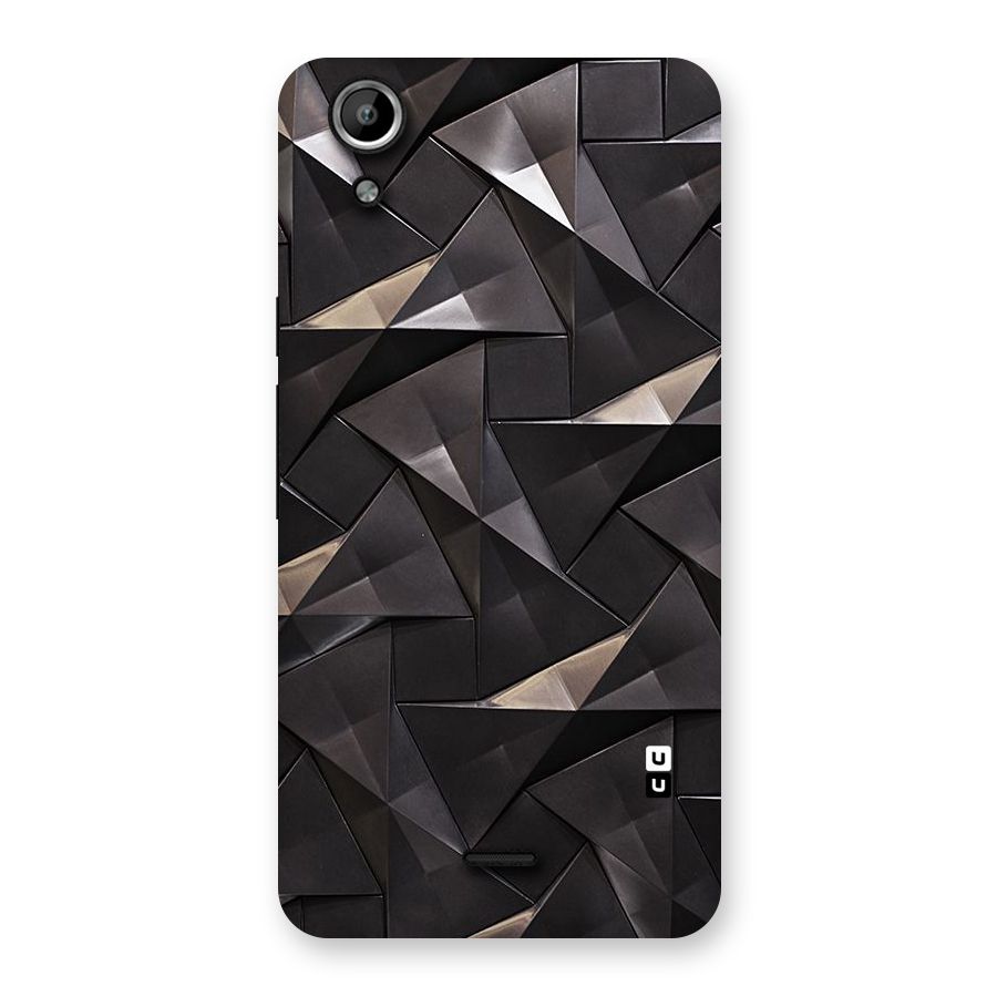 Carved Triangles Back Case for Micromax Canvas Selfie Lens Q345