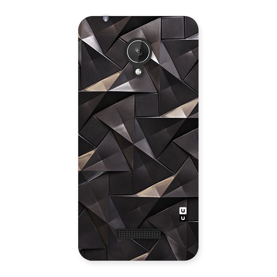 Carved Triangles Back Case for Micromax Canvas Spark Q380