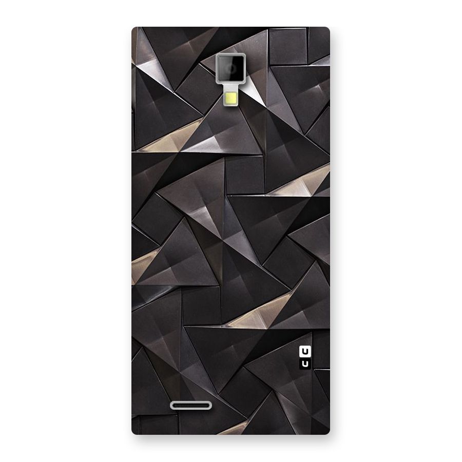 Carved Triangles Back Case for Micromax Canvas Xpress A99