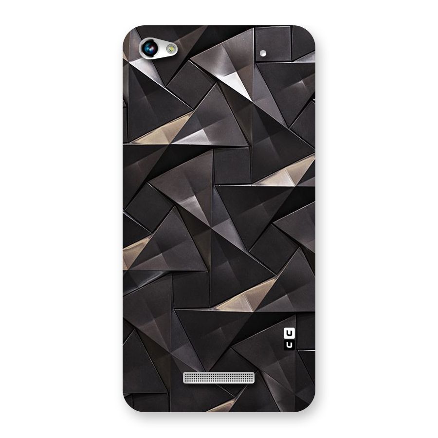 Carved Triangles Back Case for Micromax Hue 2