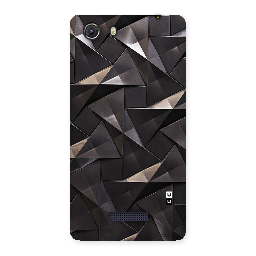 Carved Triangles Back Case for Micromax Unite 3