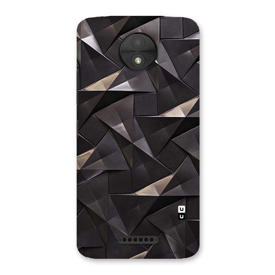 Carved Triangles Back Case for Moto C