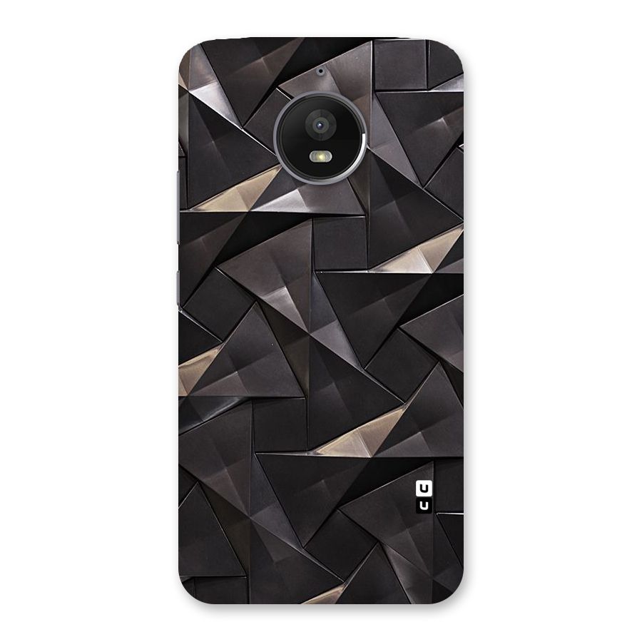 Carved Triangles Back Case for Moto E4 Plus