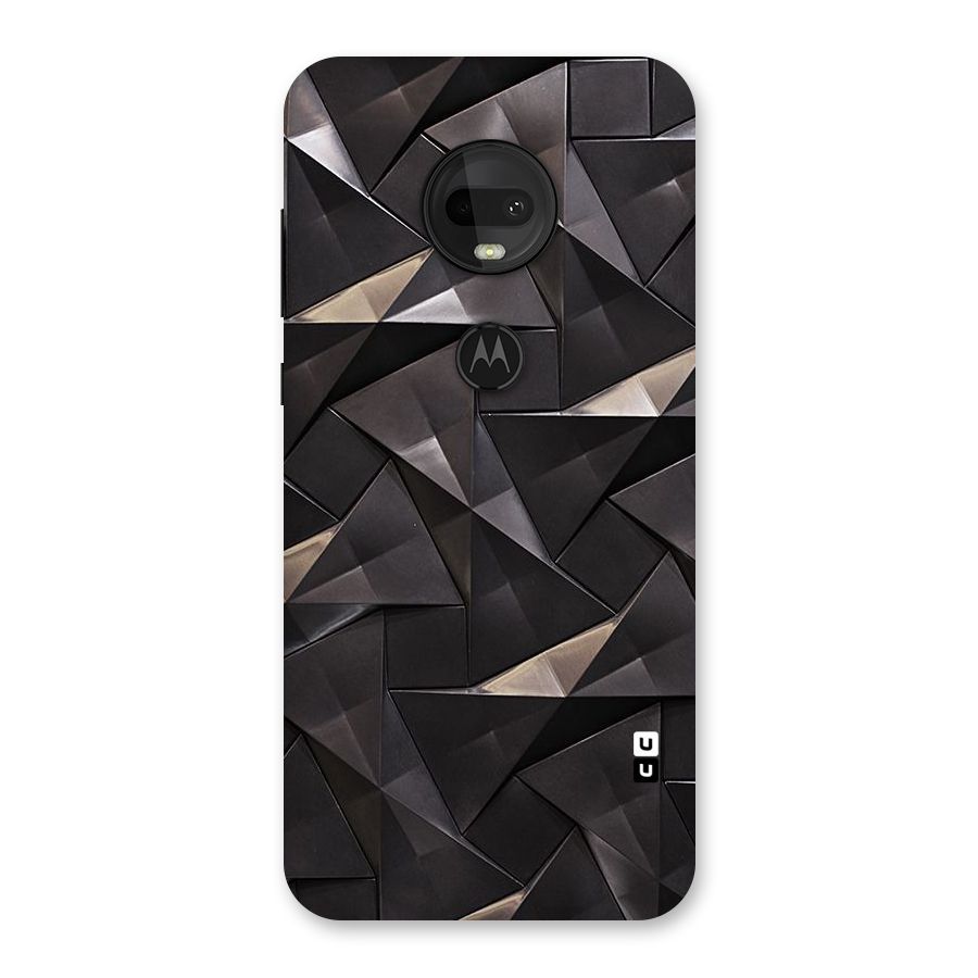 Carved Triangles Back Case for Moto G7